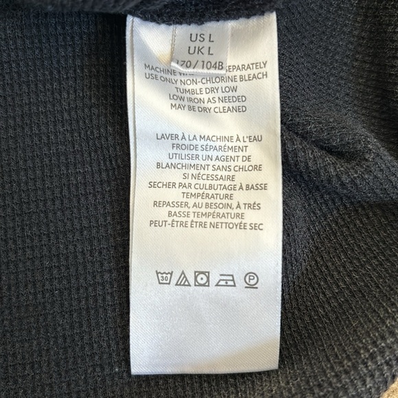 2/$25 WE THE FREE Waffle Knit Gray Long Sleeve Thermal Size Large - Picture 5 of 8